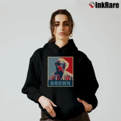 Women’s Back To The Future Doc Brown Cozy Hoodie in black | Warm, Structured, Stylish