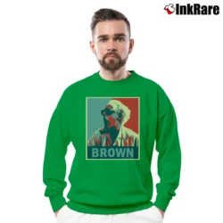Men’s Back To The Future Doc Brown Crewneck Sweatshirt in irish green | Cozy Fabric, Clean Style