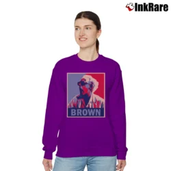Women’s Back To The Future Doc Brown Relaxed Sweatshirt in purple | Soft, Laid-Back Vibe