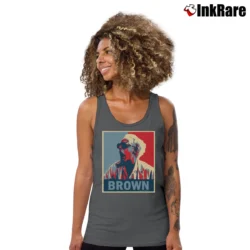 Women’s Back To The Future Doc Brown Tank Top in charcoal | Lightweight, Movement-Friendly
