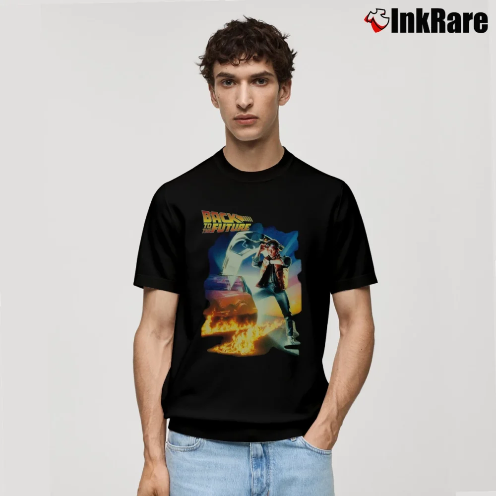 Men’s Back To The Future Marty Mcfly Classic T-Shirt in black | Soft, Breathable Everyday Wear