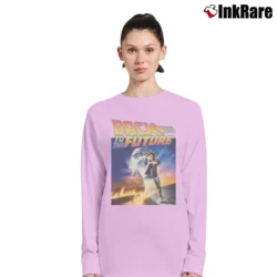 Women’s Back To The Future Poster Long-Sleeve Top in light pink | Sleek, Versatile, All-Season