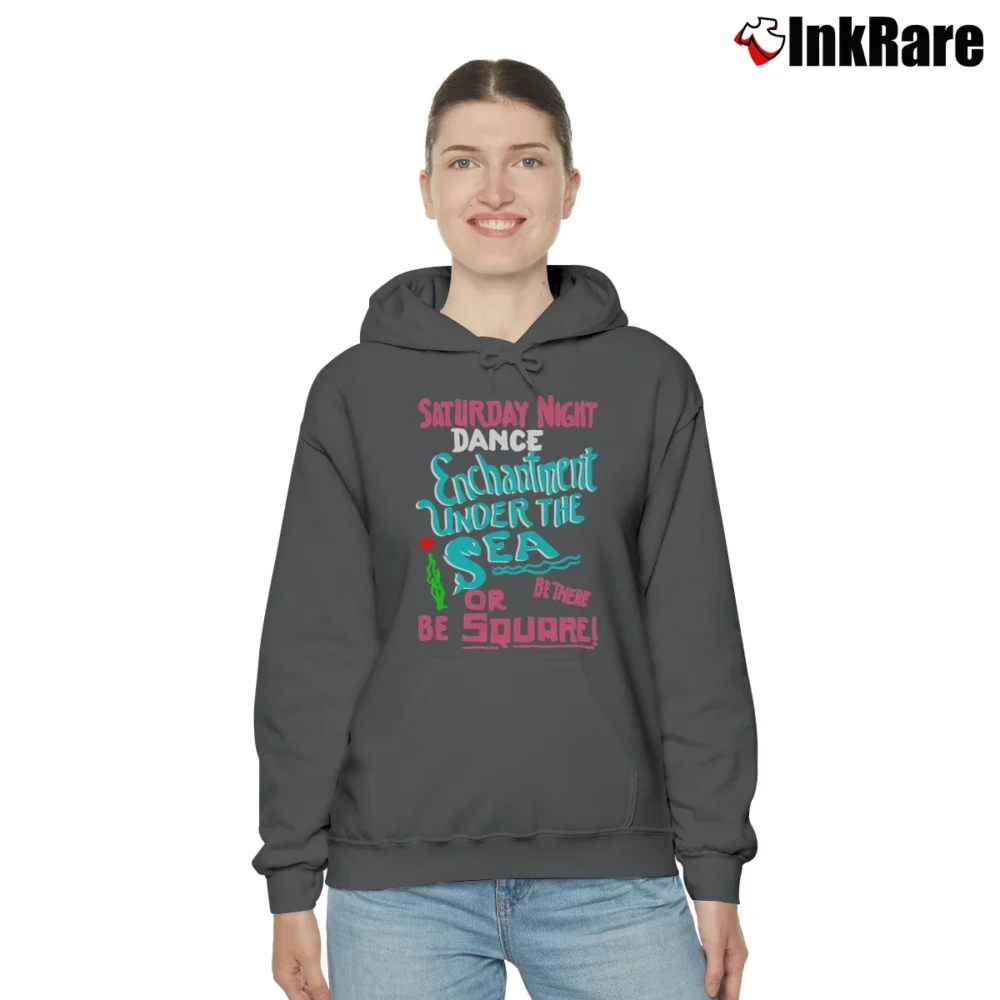 Women’s Back To The Future Saturday Night Enchantment Under The Sea Dance Cozy Hoodie in charcoal | Warm, Structured, Stylish