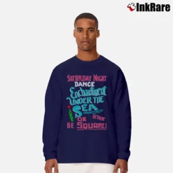 Men’s Back To The Future Saturday Night Enchantment Under The Sea Dance Long-Sleeve Shirt in navy | Sleek, Lightweight, Year-Round Wear