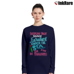 Women’s Back To The Future Saturday Night Enchantment Under The Sea Dance Long-Sleeve Top in navy | Sleek, Versatile, All-Season