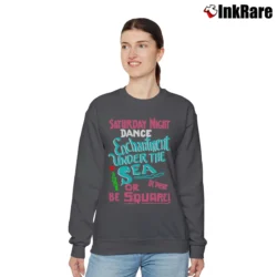 Women’s Back To The Future Saturday Night Enchantment Under The Sea Dance Relaxed Sweatshirt in charcoal | Soft, Laid-Back Vibe