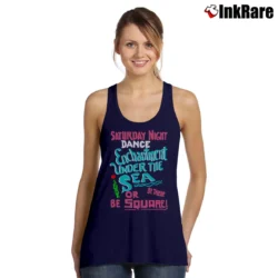 Women’s Back To The Future Saturday Night Enchantment Under The Sea Dance Tank Top in navy | Lightweight, Movement-Friendly