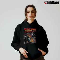 Women’s Back To The Police Robocop Cozy Hoodie in black | Warm, Structured, Stylish