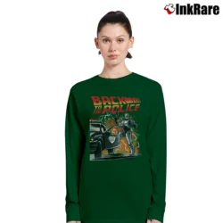 Women’s Back To The Police Robocop Long-Sleeve Top in forest green | Sleek, Versatile, All-Season