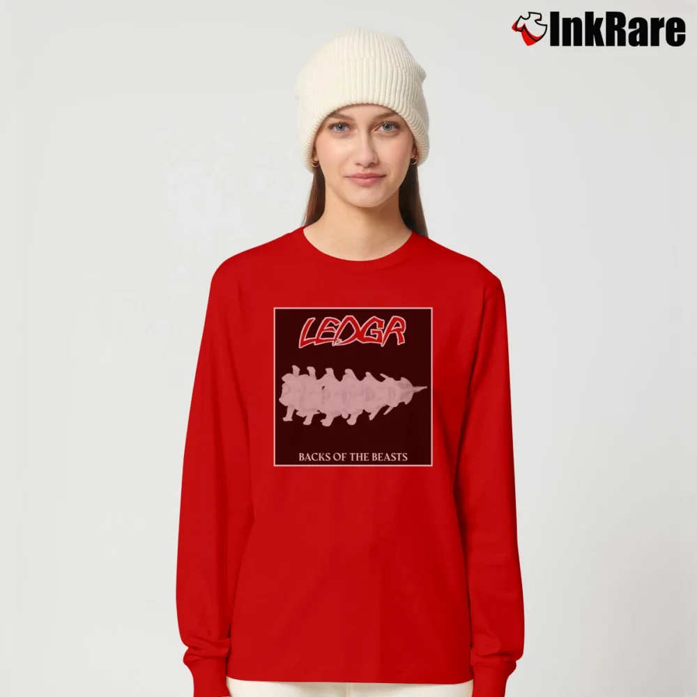Women’s Backs Of The Beasts Long-Sleeve Top in red | Sleek, Versatile, All-Season
