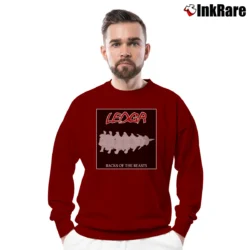 Men’s Backs Of The Beasts Crewneck Sweatshirt in maroon | Cozy Fabric, Clean Style