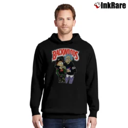 Men’s Backwoods Rick And Morty NASA Graphic Pullover Hoodie in black | Cozy, Durable, Modern Fit