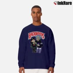 Men’s Backwoods Rick And Morty NASA Graphic Long-Sleeve Shirt in navy | Sleek, Lightweight, Year-Round Wear