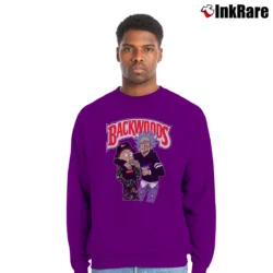 Men’s Backwoods Rick And Morty NASA Graphic Crewneck Sweatshirt in purple | Cozy Fabric, Clean Style