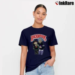 Women’s Backwoods Rick And Morty NASA Graphic Signature T-Shirt in navy | Soft, Flattering Fit