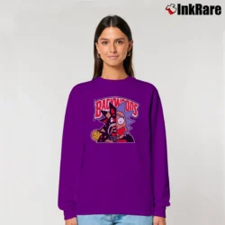 Women’s Backwoods Rick And Morty NASA Relaxed Sweatshirt in purple | Soft, Laid-Back Vibe