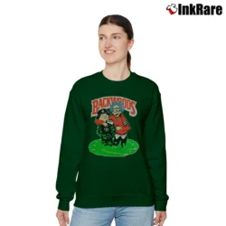Women’s Backwoods Rick And Morty Relaxed Sweatshirt in forest green | Soft, Laid-Back Vibe