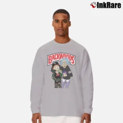 Men’s Backwoods Rick And Morty TV Show Novelty Long-Sleeve Shirt in sport grey | Sleek, Lightweight, Year-Round Wear