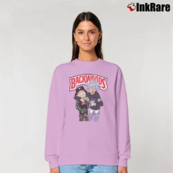 Women’s Backwoods Rick And Morty TV Show Novelty Relaxed Sweatshirt in light pink | Soft, Laid-Back Vibe