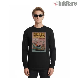 Bad Brains All Day Cartoon Attitude Shirt on black long sleeve shirt for men graphic tee