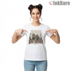 Bad Brains Classic Band Lineup Shirt on white short sleeve shirt for women graphic tee