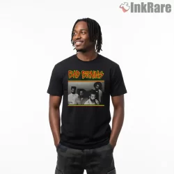 Bad Brains Classic Band Portrait Roots Shirt on black short sleeve shirt for men graphic tee