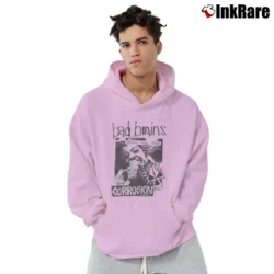 Men’s Bad Brains Corrosion Pullover Hoodie in light pink | Cozy, Durable, Modern Fit