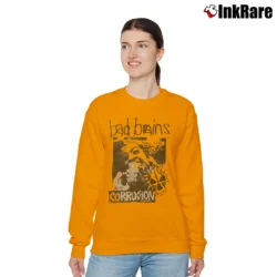 Women’s Bad Brains Corrosion Relaxed Sweatshirt in orange | Soft, Laid-Back Vibe