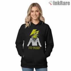 Bad Brains Explosive Band Energy Shirt on black hoodie for women graphic tee
