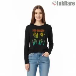 Bad Brains I Against I Color Block Portrait Shirt on black long sleeve shirt for women graphic tee