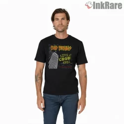 Bad Brains Live At Cbgb Tower Shirt on black short sleeve shirt for men graphic tee