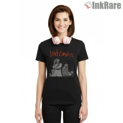 Bad Brains Live Duo Performance Shirt on black short sleeve shirt for women graphic tee