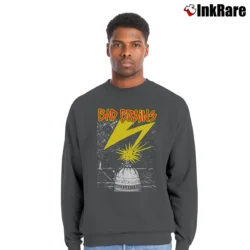 Men’s Bad Brains Logo Crewneck Sweatshirt in charcoal | Cozy Fabric, Clean Style