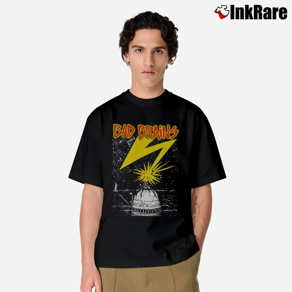 Men’s Bad Brains Logo Classic T-Shirt in black | Soft, Breathable Everyday Wear