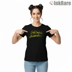 Bad Brains Quickness Nineties Speed Script Shirt on black short sleeve shirt for women graphic tee