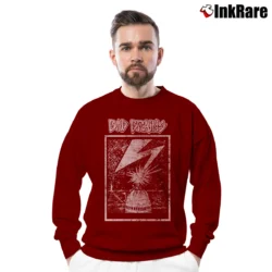 Men’s Bad Brains Retro Album Crewneck Sweatshirt in maroon | Cozy Fabric, Clean Style