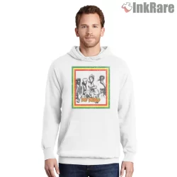 Bad Brains Retro Band Frame Shirt on white hoodie for men graphic tee