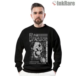 Bad Brains Skull Hardcore Gig Poster Shirt on graphic shirt for men graphic tee
