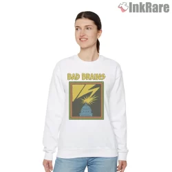 Bad Brains Vintage Capitol Lightning Crest Shirt on graphic shirt for women graphic tee