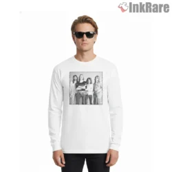 Bad Company Classic Standing Portrait Shirt on white long sleeve shirt for men graphic tee