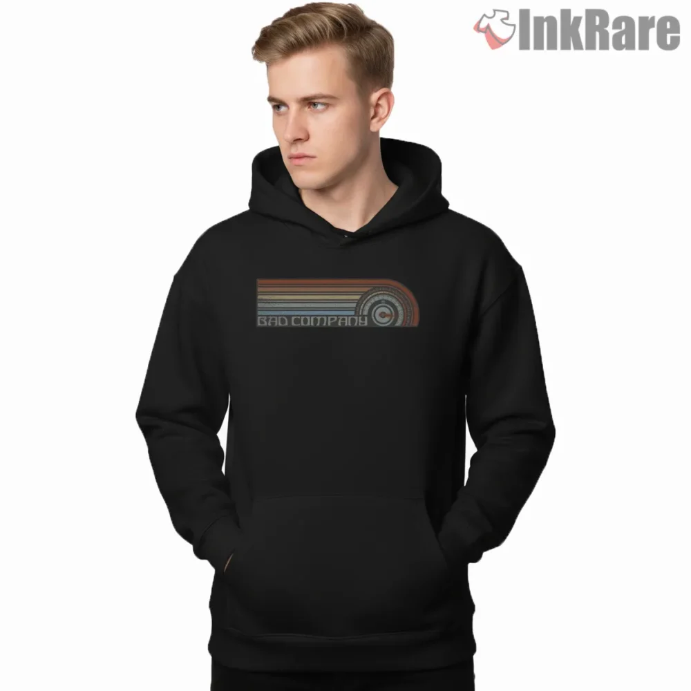 Bad Company Db Level Sound Bar Shirt on black hoodie for men graphic tee
