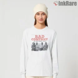 Bad Company Northern Lights Broadcast Shirt on white long sleeve shirt for women graphic tee
