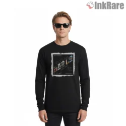 Bad Company Original Anthology Cover Shirt on black long sleeve shirt for men graphic tee