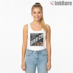 Bad Company Rock Hall Of Fame Congratulations Shirt on white tank top for women graphic tee