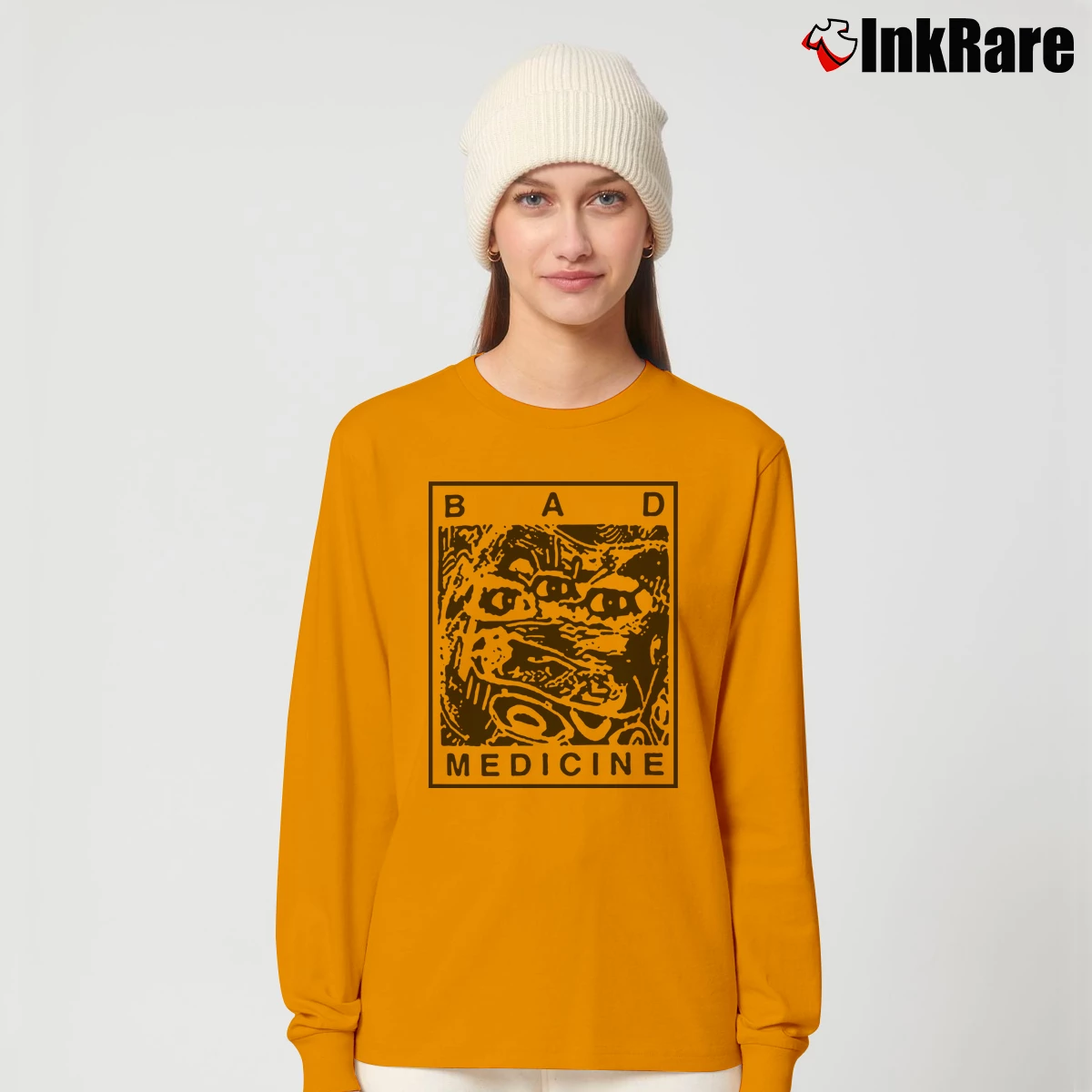 Women’s Bad Medicine Long-Sleeve Top in orange | Sleek, Versatile, All-Season