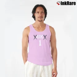 Men’s Bad Monkey Designs Uk Graphic Tank Top in light pink | Breathable, Active-Friendly Design