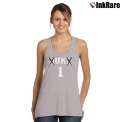 Women’s Bad Monkey Designs Uk Graphic Tank Top in sport grey | Lightweight, Movement-Friendly
