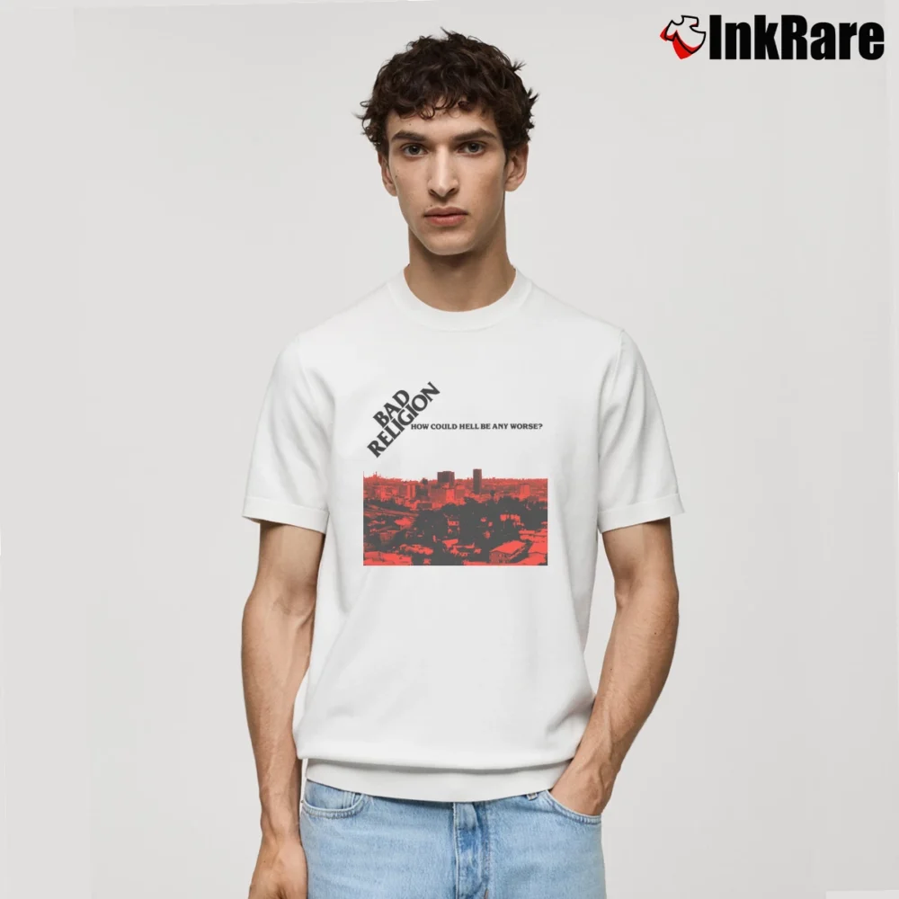 Men’s Bad Religion How Could Hell Be Any Worse Classic T-Shirt in white | Soft, Breathable Everyday Wear