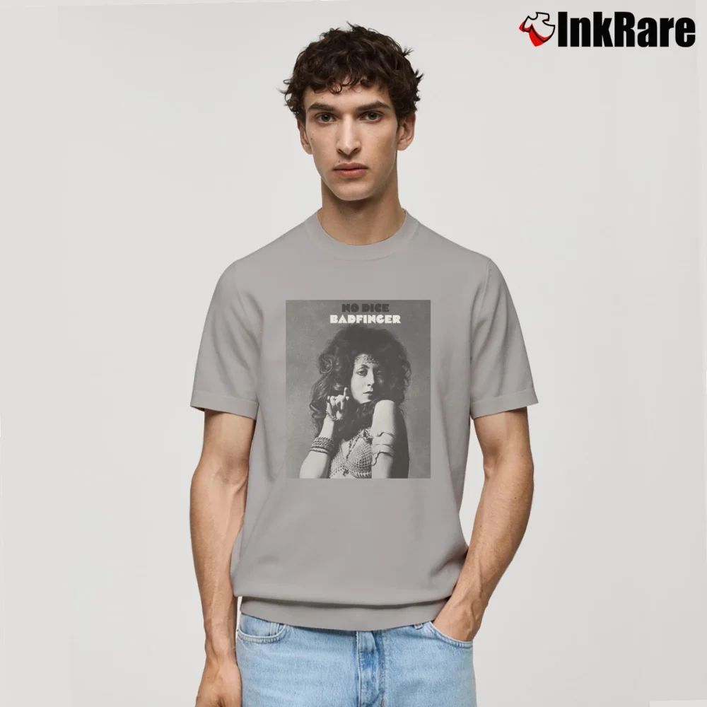 Men’s Badfinger No Dice Album Rock Classic T-Shirt in sport grey | Soft, Breathable Everyday Wear