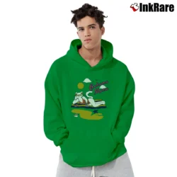 Men’s Bahama Mama Sexy Beach Cat 90s Style Pullover Hoodie in irish green | Cozy, Durable, Modern Fit